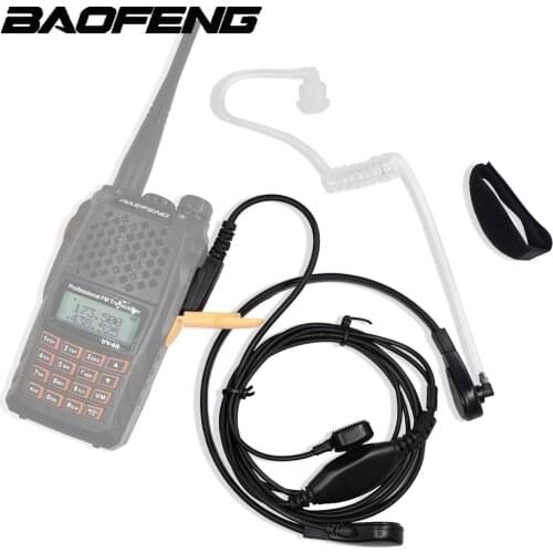Baofeng Air Acoustic Tube Earpiece Walkie talkie Earphone PPT K Port Throat Transparent Headset For CB Radio UV82 UV-5R BF888S