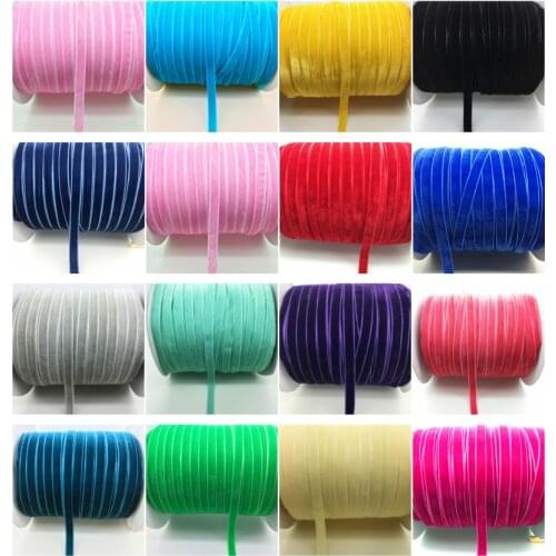 Free shipping 5 Yards 3/8 "10mm Velvet Ribbon Headband Clips Bow Wedding Decoration Chritmas Decorations Sewing Ribbon