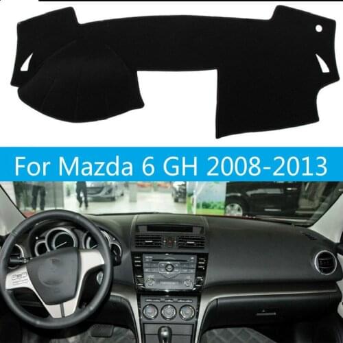 Car Dashboard Cover Dash Mat Dash Pad Carpet For Mazda 6 GH 2008-2013 Sun protection anti - slip anti - uv