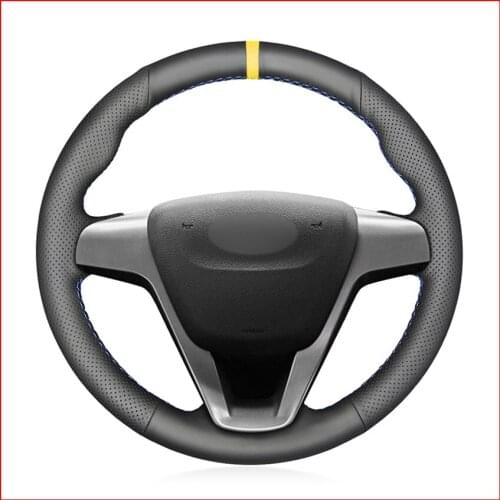 Mewant Artificial Leather Car Steering Wheel Cover for Lada Vesta 2015-2019 Xray 2015 2016 2017 2018 2019