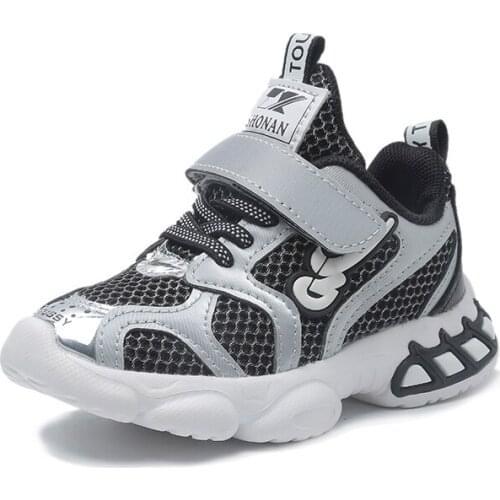 Kids Shoes Soft Breathable Childrens Sneakers New pattern Boy shoes Kids Fashion Sneakers EVA Non-slip Sole Kids Tennis Shoes