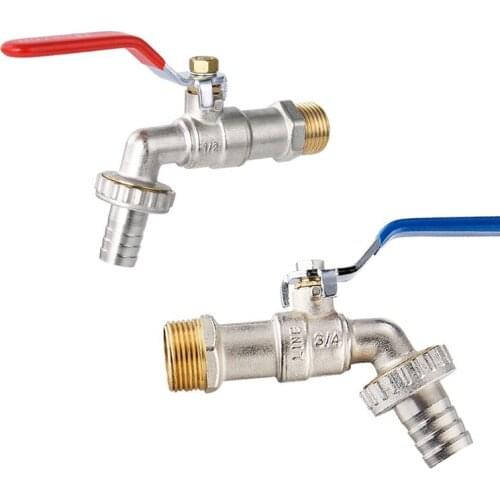 1/2'' or 3/4'' Brass Single Cold Washing Machine Water Tap Pipe Connector