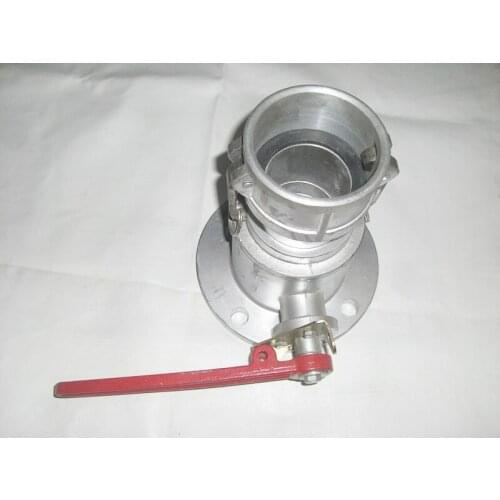 2.5 inch DN65 one-way ball valve, overcast end gas station, oil tank car fittings, various sizes of ball valve, aluminum alloy