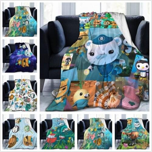 Octonauts 3D Blanket Flannel Bed Throw Soft Cozy Bedspread Sofa Gift All Season Living Room/Bedroom/Office Warm Blanket