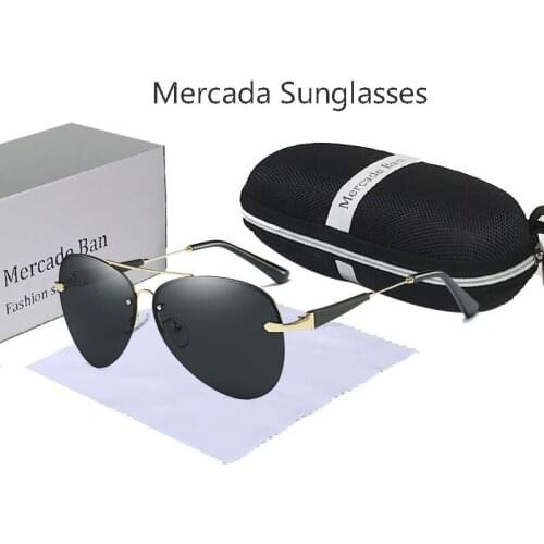 High quality polarized sunglasses UV400 driving retro anti-glare mens sunglasses sunglasses 2021 mens framed sunglasses