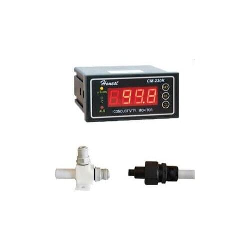Industrial Online Conductivity Meter CM-230K LED 0-9999us 4-20mA Output Alarm Device