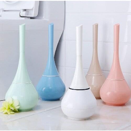 Creative Curve Shape European Style Toilet Brush Elegant Appearance Floor-Standing Cleaning Tools Home Bathroom Accessories Sets