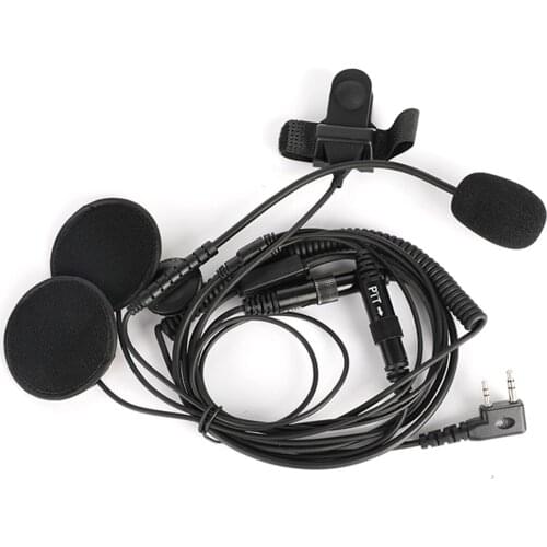Helmet Headset 2-Pin Waterproof PTT Motorcycle Earphone For Walkie Talkie A Headset Specially Designed For Motorcycles
