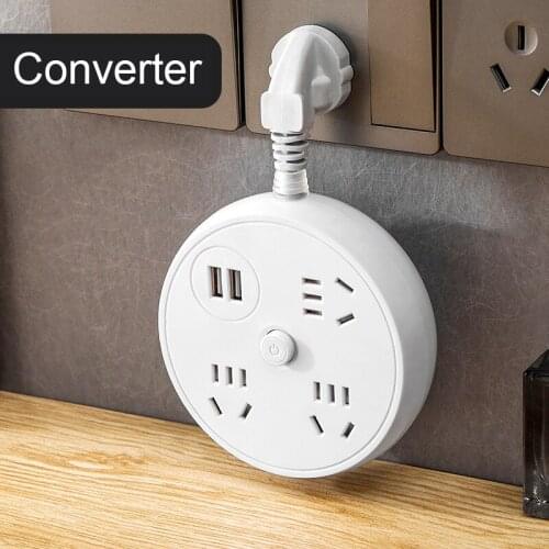 Power Strip Surge Protector with Retractable Cord Smart USB Port Extension Cord Portable for Travel Home Office NK-Shopp
