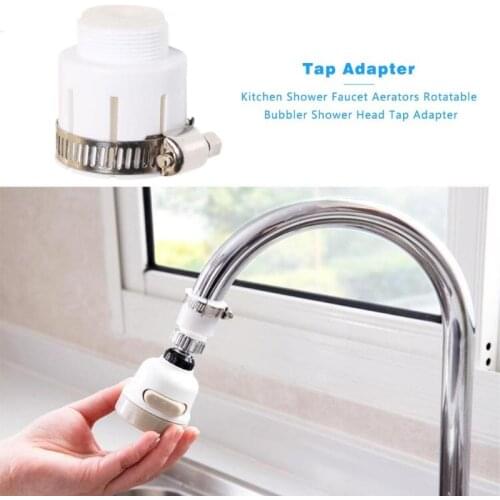 Universal Water Tap Faucet Adapter Shower Anti Splash Head Adapter Rotatable Bubbler Fittings for Kitchen Bathroom Accessories