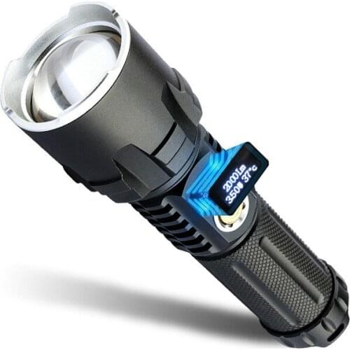 P50 Strong Light Flashlight Bright Portable Bright Stretch Zoom Flashlight Rechargeable Lampe Torche Portable Lighting Ec50sd