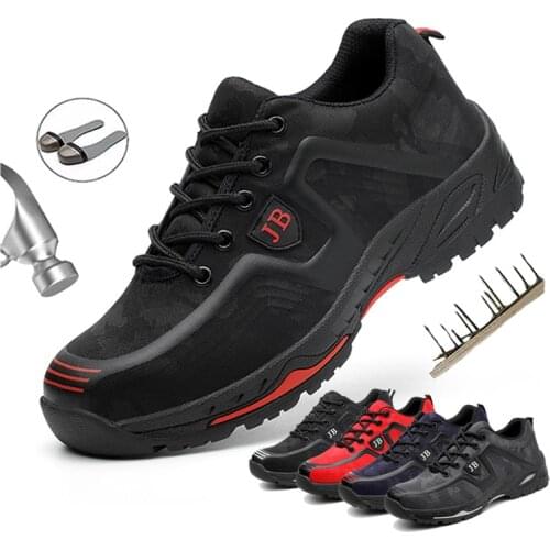 Safety Work Shoes Men Steel Toe Cap Puncture-Proof Indestructible Work Boots Wear-resistant Man Sneakers Welding shoes