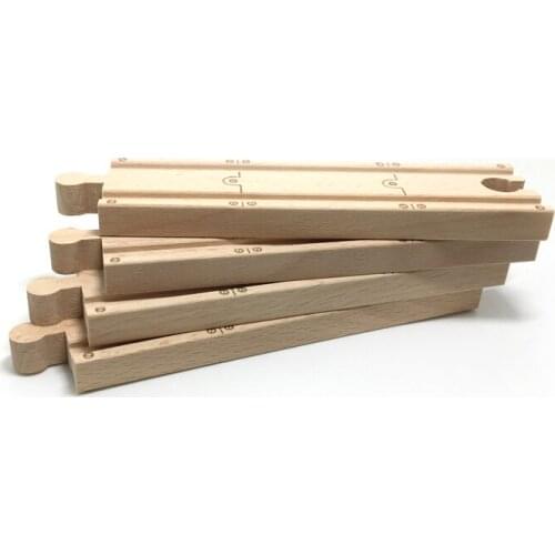 P056 straight track railway exquisite pattern Compatible with wooden train track Children Track Gaming Accessories toys