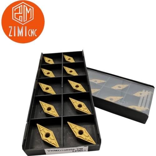 10 pcs VNMG160404-TM LF9011 external turning carbide insert CNC for steel, cast iron, stainless steel and other materials