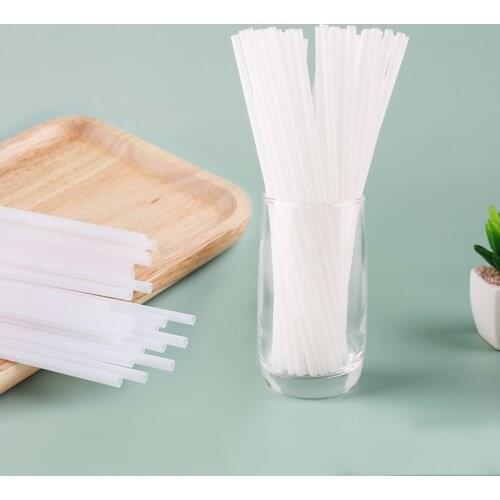 100pcs/Pack Disposable Straws Milk Coffee Tea Drinks Straw Eco-Friendly Biodegradable Drinking Straws Portable Kitchen Supplies