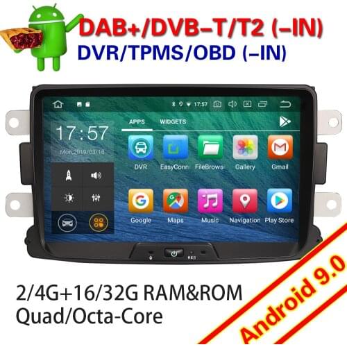 4829 7929 64 Autoradio Multimedia Player for Renault Dacia Duster Logan Sandero Dokker DAB+ Wifi Radio Android 9.0 Car Stereo