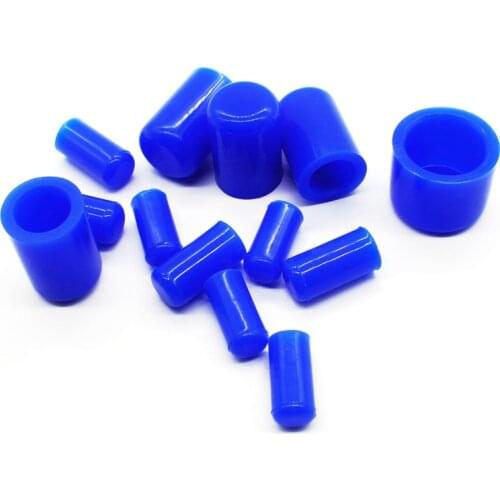 5PCS Silicone Blanking Cap Intake Vacuum Hose End Bung Plug Caps Black Blue PVC Plastic rubber End Cap Tube Pipe Protecting