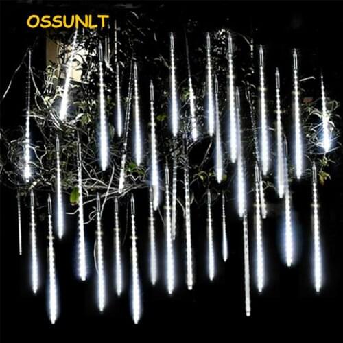 8pcs 30cm/50cm LED Meteor Shower Garland Outdoor Waterproof Fairy Lights For Garden Street Christmas Decoration LED Fairy Light