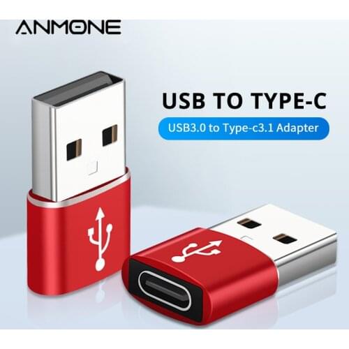 ANMONE USB Type C OTG Adapter Type-C USB 3.0 Male to USB C Female OTG Data Adapter Converter Cable Adapter For PC Laptop