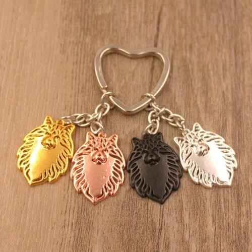 Norwegian Forest Cat Animal Gold Silver Plated Keychain Gift For Bag Car Women Men Girls Boys Love Jewelry Christmas