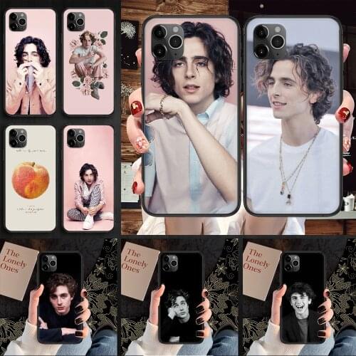 Timothee Chalamet Phone Case Cover Hull For iphone 5 5s se 2 6 6s 7 8 12 mini plus X XS XR 11 PRO MAX black pretty waterproof