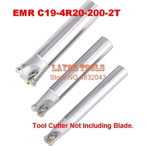 EMR C19-4R20-200-2T R4 indexable End Mill,Milling tool,R4 Toroidal Cutter For Milling Machine,2F Dia 20mm RPMT0802MO Mill Cutter