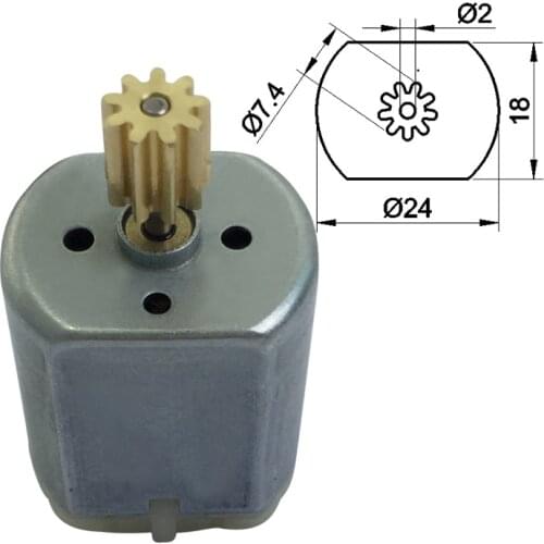 2PCS FC-280SC DC Motor High Speed Motor Electric Motor For Car Door Lock/Car Rearview Mirror