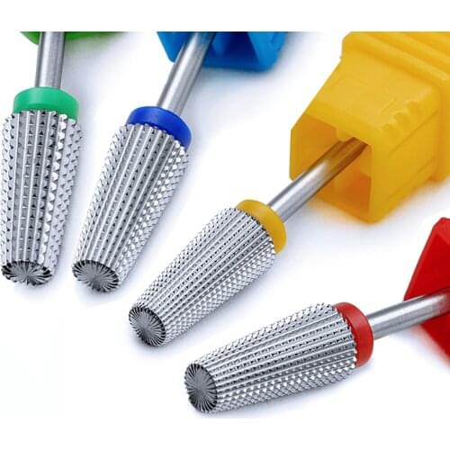 5 IN 1 Two-way Carbide Nail Drill Bits Manicure Pedicure Machine Milling Cutter Burr Nail Files Remove Gel Polish Nail Art Tools