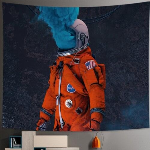 Hippie Astronaut Wall Tapestry Room Decor Wall Hanging Wall Decor Boho Decor Tapestries Hippie Decoration Mural Tapiz Gobelin