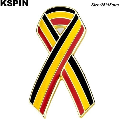 Belgium Bow Metal Badge Lapel Pins Brooch Jewelry Rozet in Badges Pin XY0356