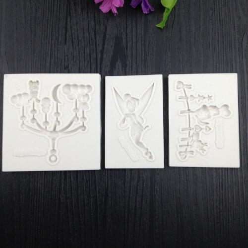 New rabbit Claw Pendant elf decoration DIY chocolate baking tool liquid silicon sugar mold WMJ-886