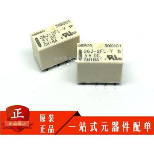 Original OMRON Relay G6J-2FL-Y-5V G6J-2FL DC5 5V G6J-2FL-Y-5VDC Original Relay