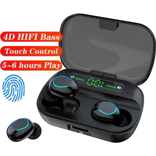 Original Bluetooth Earphone Wireless Earphone Touch Control Wireless Earbuds Bass Headset Q82 Earbud TWS Bluetooth Earphones