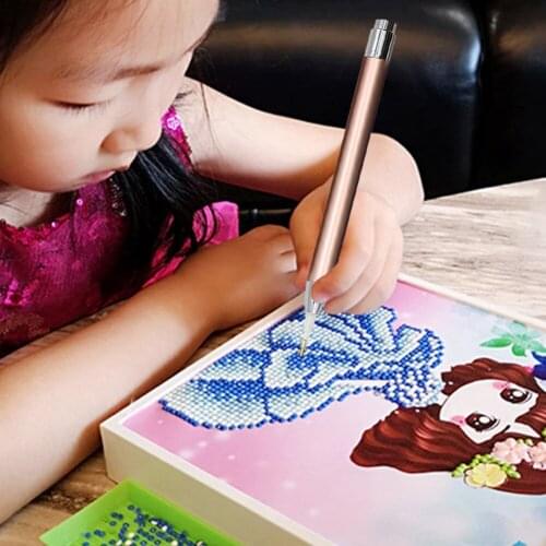 Practical Glowing Point Drill Pen Diamond Painting Rhinestone Pen 5D DIY for Household Living Room Wall Supplies