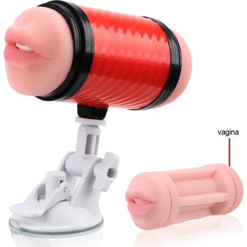 Realistic 3D Male Masturbator Sex Toys For Men Soft Deep Throat Pussy Vagina Masturbator Vagina Anal Toys with Heating Rod