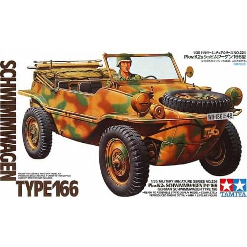 1/35 German Amphibious Military Vehicle Tamiya Assembly Model The Second World War Collection Plastic Building Painting Model