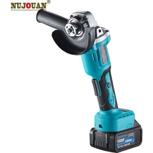 New Cordless Angle Grinder Lithium-Ion Grinding Machine Cutting Electric Angle Grinder Grinding Brushless Power Tools Polisher