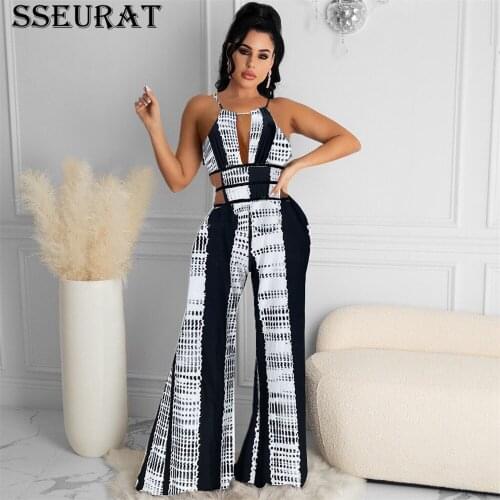SSEURAT Print Lace Up Maxi Vintage Dress Halter Backless Flare Long Party Vestidos Fashion Casual Beach Holiday Outfits