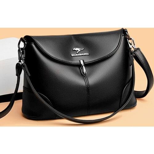 Womens Soft Small PU Leather Messenger Bags 2021 Winter Ladies Luxury Shoulder Bag Fashion Brand Designer Handbags and Purses