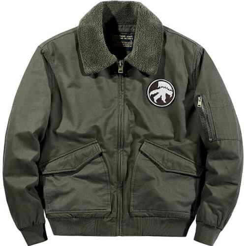 2021 Winter Thick Coat MenS Jacket Lamb Velvet Loose Trend MenS Casual Padded Jacket Pilot Plus Fleece Jacket