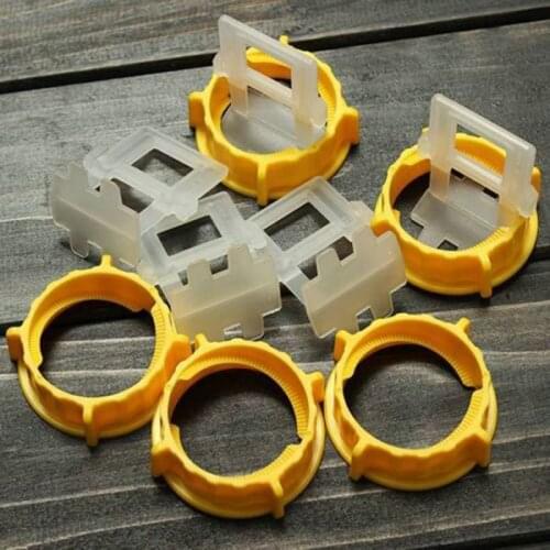 1Set 50Pcs Pad Spacers Strap +50Pcs Balance Cap Tile Flat Leveling System Wall Floor Tools Free Shipping