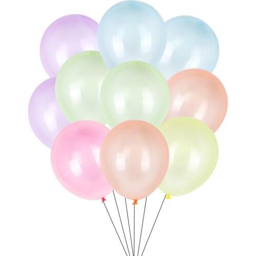 10/30/50pcs crystal color latex balloons for birthday party decorations kids home decor balloon Clear bubble ballon summer party
