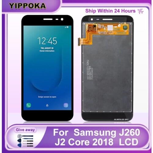100% Original For Samsung Galaxy J2 Core 2018 J260 LCD Touch Screen Digitizer Display J2 Core J260M J260F J260G Assembly Parts