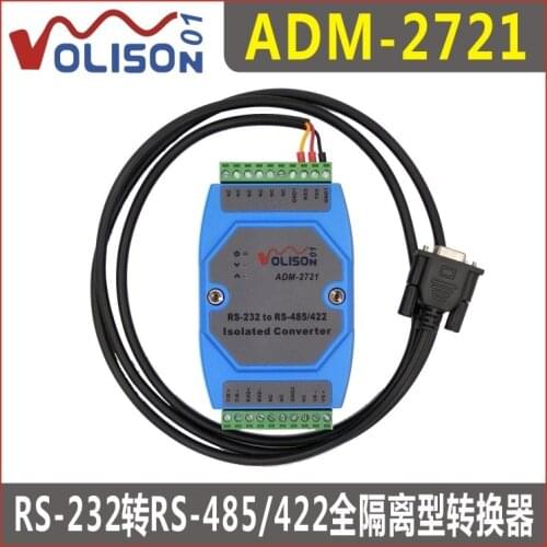 ADM-2721 Active isolation RS232 to RS485/422 optical isolation converter 232 to 485 422 industrial grade rail