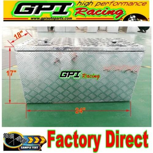 GPI Aluminum Pickup Truck Bed Camper Tool Box Tote Storage UNDER TOOLBOX UNDERBED TRAILER