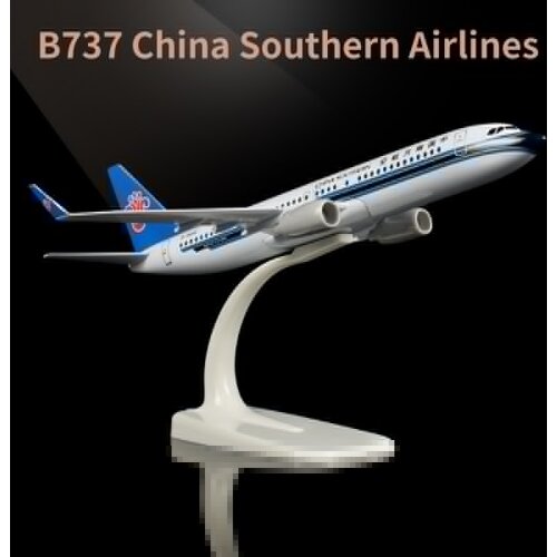 1/400 Scale 20cm Aviation metal Airplane B737 southern Airline Model Decoration with plastic Base Collection Kids Toy Gift