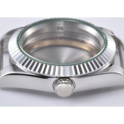 For Seiko Watch Case 39mm Solid Steel Case Sapphire Mirror Suitable for EAT 28 Miyoda 82 Series Movement Watch Accessories