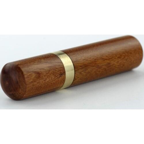 Wood Needle Case Sewing Needles Storage Tube DIY Wooden Box Leather Knitting Tools Needle Sandalwood needle holder Storage Tools