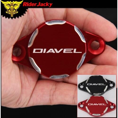 RiderJacky CNC Modification Parts Alternator Red Cover Cap For DUCATI Diavel 2010-2018 2011 2012 2013 2015 2016 2017