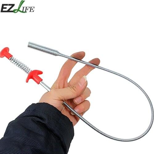 EZLIFE New 60cm Long Flexible Sink Claw Kitchen Cleaning Grip Curve Spring Grabber Pick Bend Narrow Tool Up Sink Tools With T0R3